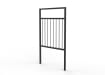 1.0m WIde PG2 Pedestrian Guard Railing with Standard Infill - Black Finish