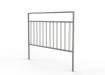 2.0m wide PG2 Pedestrian Guard Railing with Double Stagger Infill - Galvanised 