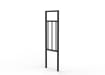 0.5m Wide PG2 Pedestrian Guard Railing with Double Stagger Infill - Black PPC Finish