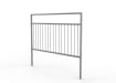 2.0m Wide PG2 Railing with Standard Infill - Galvanised 