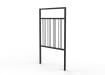 1.0m Wide PG2 Guard Railing with Triple Stagger Infill - Black PPC Finish