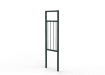 0.5m Wide PG2 Guard Railing with Single Stagger Infill - Green PPC FInish