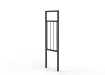 0.5m Wide PG2 Guard Railing with Standard Infill - Green PPC Finish