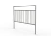 2.0m PG2 Guard Railing with Triple Stagger Infill - Galvanised 