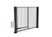 FFL 60S Manual Vertical Bar Single Leaf Gate in a Black finish