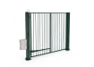 FFL 60S Manual Vertical Bar Single Leaf Gate in a Green finish