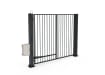 FFL 60S Manual Vertical Bar Single Leaf Gate in a Anthracite Grey finish