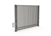 Stone Grey FFL 80S Single Leaf Vertical Bar Swing Gate with Automation Bundle