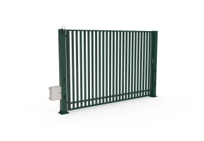 FFL 80S Single Leaf Vertical Bar Swing Gate with Automation Bundle - up to 5m opening