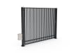 FFL 80S Single Leaf Vertical Bar Swing Gate with Automation Bundle in Anthracite Grey