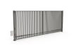 FFL 80D Double Leaf Vertical Bar Swing Gate with Automation Bundle in Stone Grey Finish