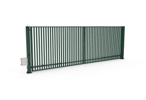 FFL 80D  Double Leaf Vertical Bar Swing Gate with Automation Bundle - up to 10m opening