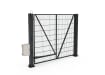 Anthracite Grey FFL 60S Single Leaf Mesh Swing Gate with Automation Bundle