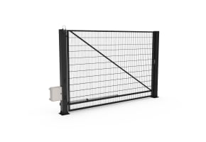 FFL 80S Single Leaf Mesh Swing Gate with Automation Bundle - up to 5m opening
