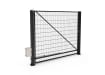 FFL 80S Single Leaf Mesh Swing Gate with Automation Bundle in Black Finish