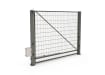 FFL 80S Single Leaf Mesh Swing Gate with Automation Bundle in Stone Grey Finish