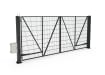 FFL 60D Double Leaf Mesh Automation Bundle in a Anthracite Grey finish