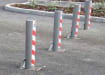 RetractaPost-GL 900 Retractable Parking Post installed 