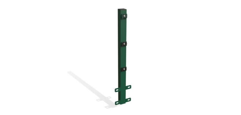 An Intermediate Post for the 0.6m High Wall Mounted 868 Mesh Fencing Kit