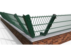 0.6m High 60° Crank Wall-Mounted 868 Mesh Corner Post Kit