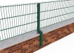 Showing how the 0.6m 90 degree Crank Wall Mounted Fencing Kits attach to a wall