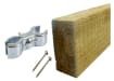 Close up of timber posts, screws and couplers