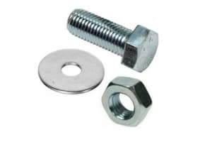 Chain Link M8 x 40mm Galvanised Hex Nut, Bolt and Washer