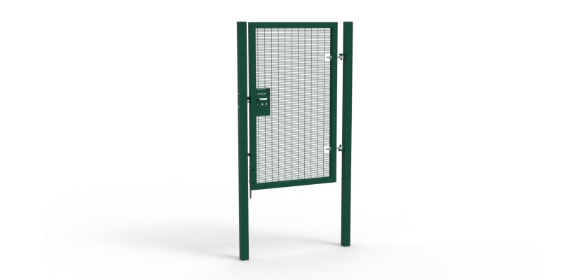 Green Apollo single leaf gate with unislide