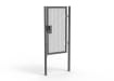 Grey Apollo single leaf gate with Latch Lock  