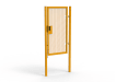 Yellow Apollo single leaf gate with Latch Lock  