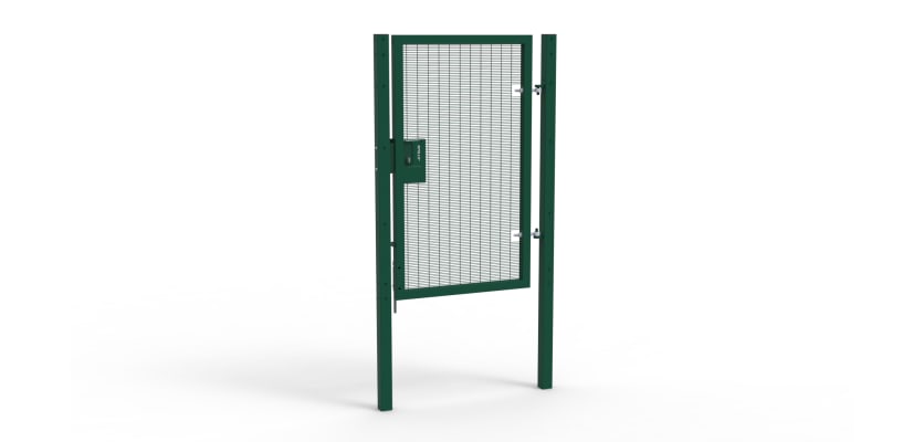 Green Apollo single leaf gate with Latch Lock  