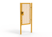 Yellow Apollo single leaf gate with Latch Lock Handles 