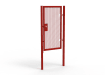Red Apollo single leaf gate with unislide