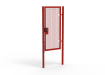 Red Apollo® 2.0m High x 1.0m Wide 358 Prison Mesh Single Leaf Gate Kit with Quick Exit Digilock