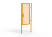 Yellow Apollo® 2.0m High x 1.0m Wide 358 Prison Mesh Single Leaf Gate Kit with Unislide