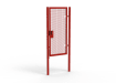 Red Apollo® 2.0m High x 1.0m Wide 358 Prison Mesh Single Leaf Gate Kit with Latch Lock