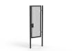 A Black 2.4m high x 1.0m Wide Single Leaf 358 Apollo Security Gate with Unislide Latch