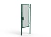 A Green 2.4m high x 1.0m Wide Single Leaf 358 Apollo Security Gate with Latch Lock Handles