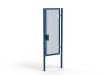 A Blue 2.4m high x 1.0m Wide Single Leaf 358 Apollo Security Gate with Quick Exit Digilock