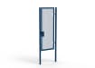 A Blue 2.4m high x 1.0m Wide Single Leaf 358 Apollo Security Gate with Latch Lock 