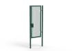 A Green 2.4m high x 1.0m Wide Single Leaf 358 Apollo Security Gate with Quick Exit Digilock
