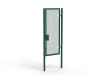 A Green 2.4m high x 1.0m Wide Single Leaf 358 Apollo Security Gate with Latch Lock 