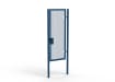 A Blue 2.4m high x 1.0m Wide Single Leaf 358 Apollo Security Gate with Latch Lock Handles