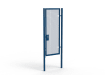 A Blue 2.4m high x 1.0m Wide Single Leaf 358 Apollo Security Gate with Unislide Latch