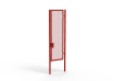 A Red 3.0m high x 1.0m Wide Single Leaf 358 Apollo Security Gate with Latch Lock 