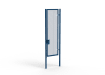 A Blue 3.0m high x 1.0m Wide Single Leaf 358 Apollo Security Gate with Latch Lock 