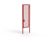 A Red 3.0m high x 1.0m Wide Single Leaf 358 Apollo Security Gate with Unislide Latch