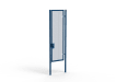 A Blue 3.0m high x 1.0m Wide Single Leaf 358 Apollo Security Gate with Quick Exit Digilock