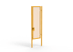 A Yellow 3.0m high x 1.0m Wide Single Leaf 358 Apollo Security Gate with Latch Lock 