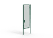 A Green 3.0m high x 1.0m Wide Single Leaf 358 Apollo Security Gate with Unislide Latch